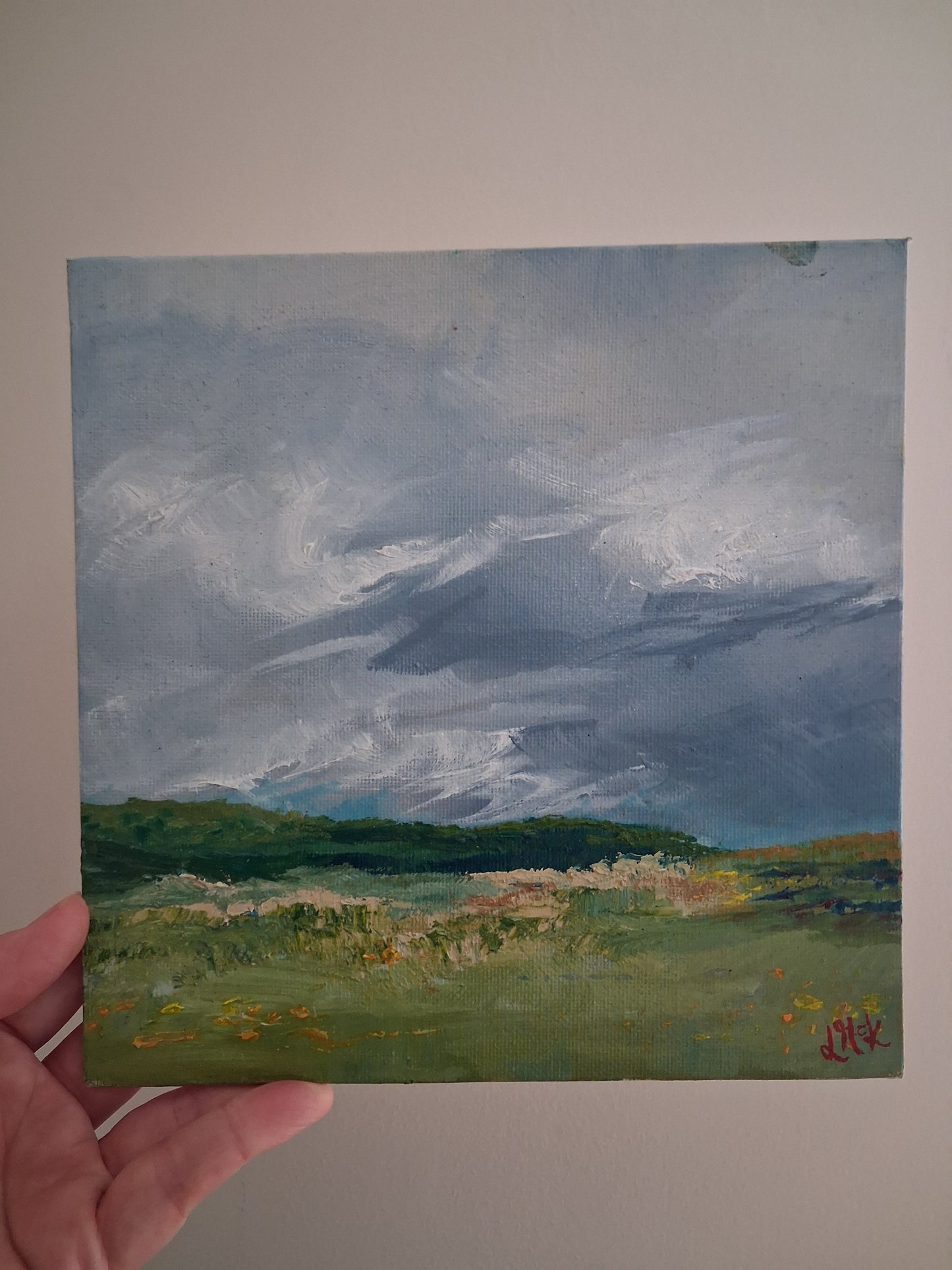 'Whistful Daydreaming' framed original painting