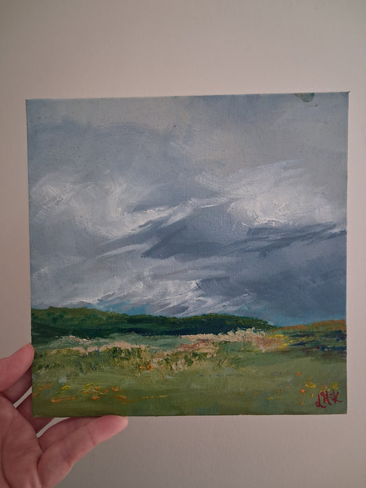 'Whistful Daydreaming' framed original painting