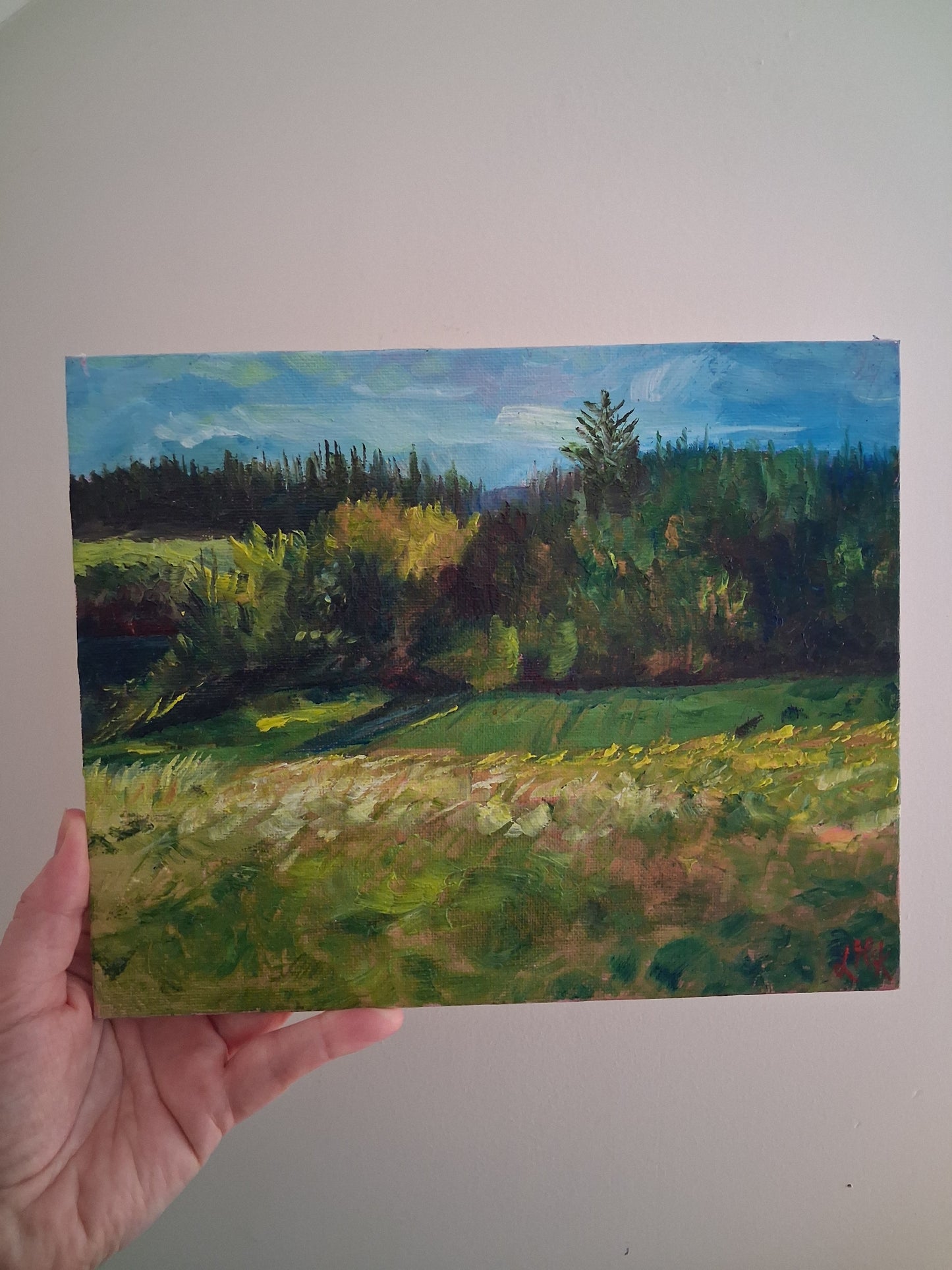 'Solstice Sunlight' framed original painting