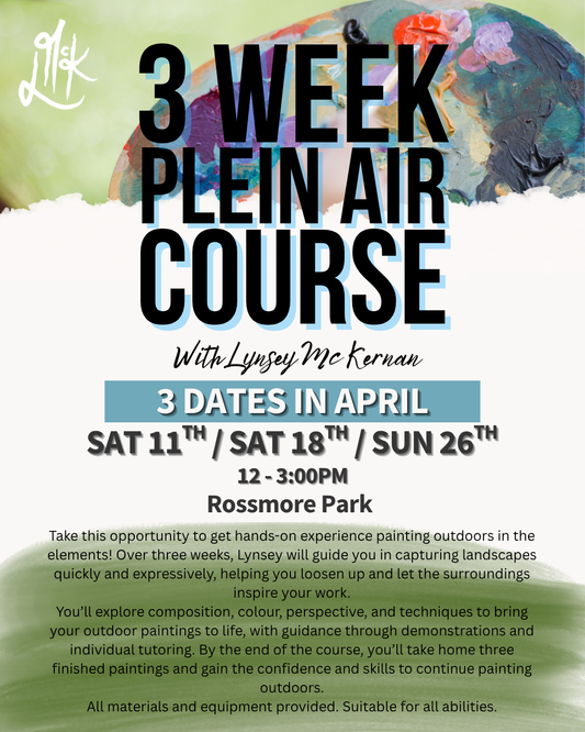 Plein Air Rossmore - 3 week course in April