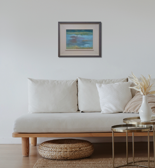 'Caught in Shadows' Oil on Canvas, professionally framed.