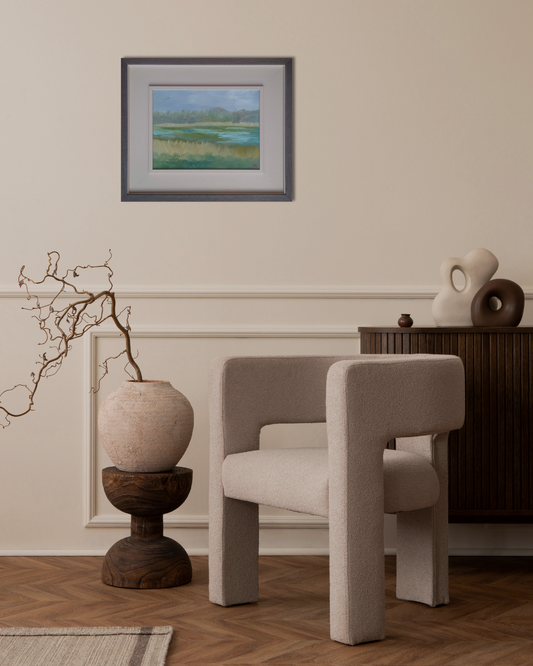 'Shimmering Light' Oil on Canvas, professionally framed.
